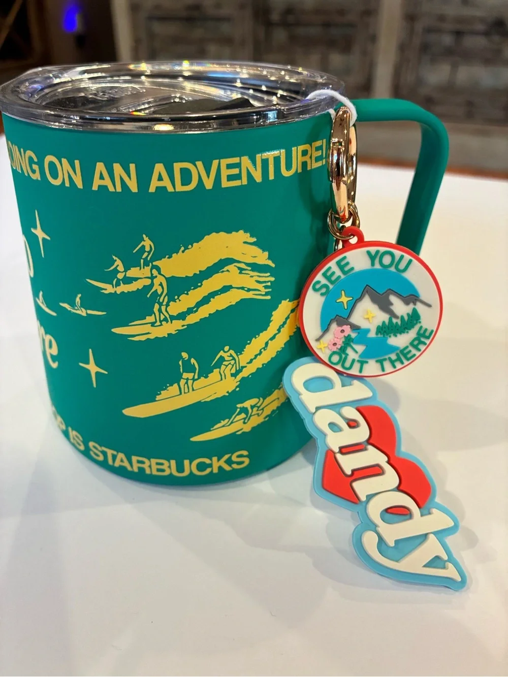 Starbucks x Dandy Worldwide 2026 Adventure 12oz MiiR Mug Tumbler Charms NWT